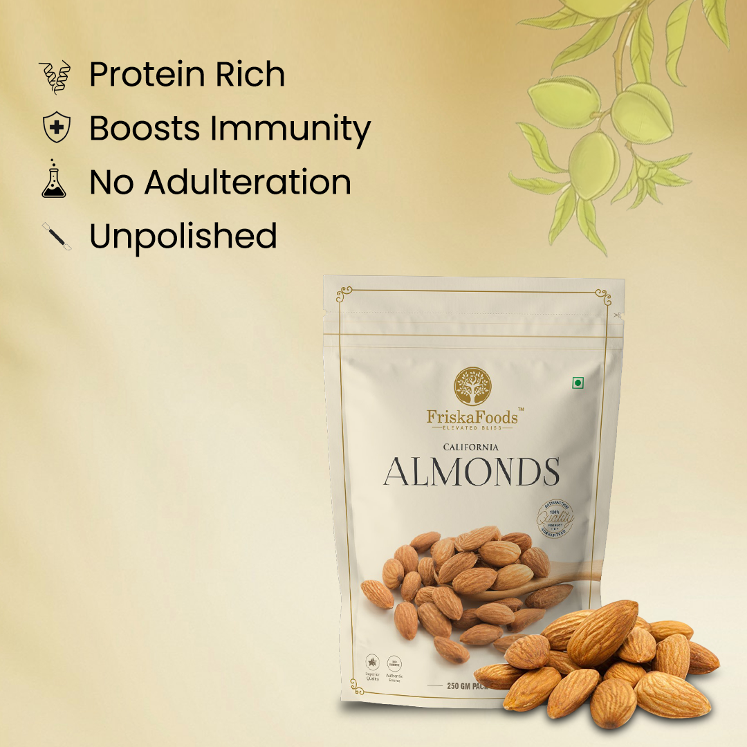 Premium California Jumbo Almonds 250g (Best Grade)