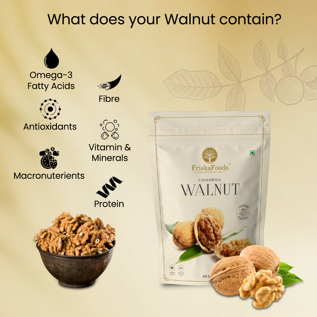 Premium Whole Chilean Walnuts Kernels 250g