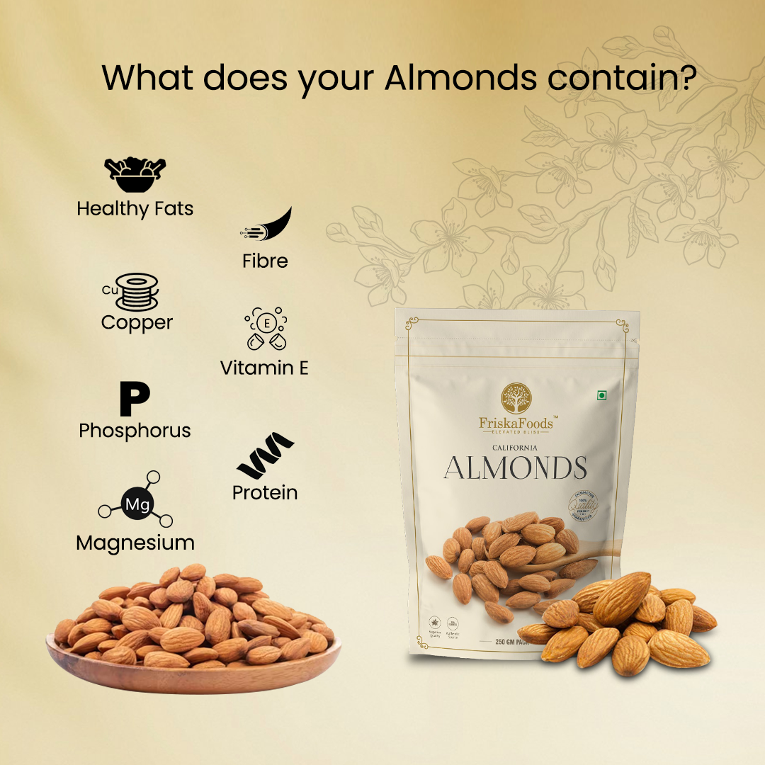 Premium California Almonds | California Roasted and Salted Pistachio (250g each)